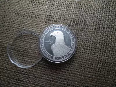 USA , ezüst PP 1 dollár 1983 S , dollar 