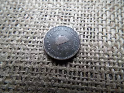 2 fillér 1892 KB  ,ritka 
