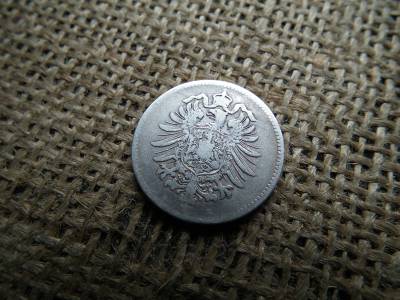 Németország , ezüst 1 márka 1875 B , reich mark 