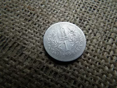 Ezüst 1 korona 1896 , corona 