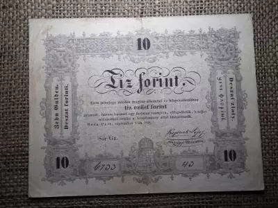 Kossuth Bankó , 10 forint 1848 , nagyon szép ! 