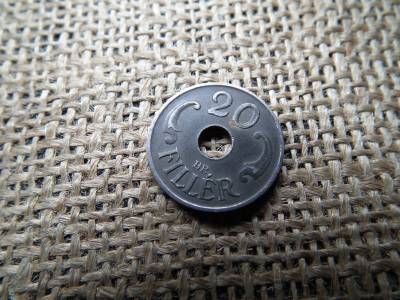 20 fillér 1943 , sherardírozott