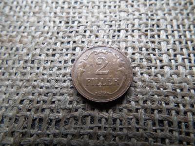 2 fillér 1935 , anyaghibás , verdehibás 