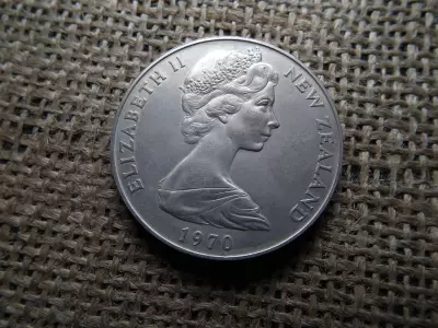 New Zealand 1 dollar 1970 , dollár 