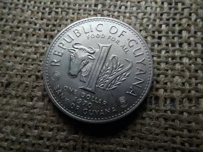 Guyana , 1 dollar 1970 , dollár 