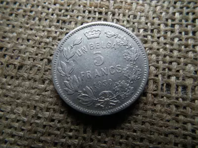 Belgium , 5 francs 1930 , frank 