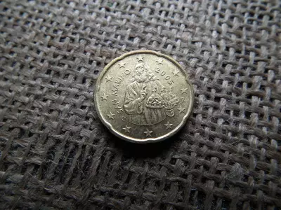 San Marino 20 euró cent 2005 , euro 
