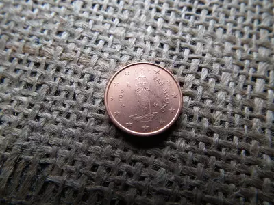 San Marino 1 euró cent 2005 , euro 