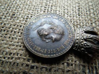 Ferenc József , Signum Laudis , eredeti szalagon ,  ezüstfokozat  