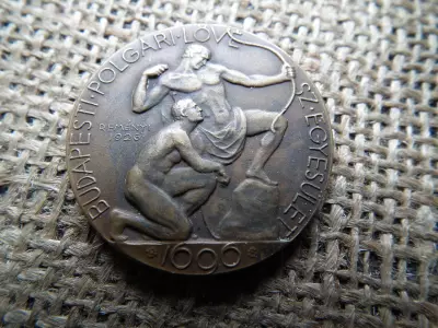 Budapesti Polgári Lövész Egyesület 1696 ,  Reményi 1926 , Berán Budapest , Hazádat és királyodat védeni tanuld itt 