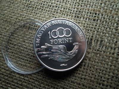 Ezüst 1000 forint 1994 BU , Védd a világot 