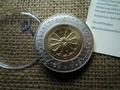 Ezüst 3000 forint 1999 BU , Államalapítás , ritka 