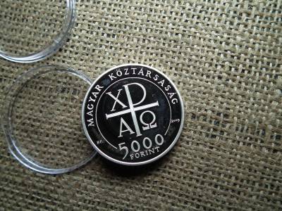 Ezüst 5000 forint 2009 PP ,Kálvin János 