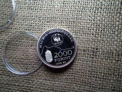 Ezüst 2000 forint 1998 PP , Óvd a természetet 