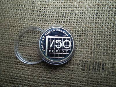 Ezüst 750 forint 1997 PP , Labdarúgó VB 