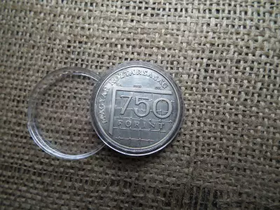 Ezüst 750 forint 1997 BU , Labdarúgó VB 