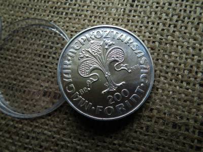 Ezüst 200 forint 1978 , első magyar aranyforint 