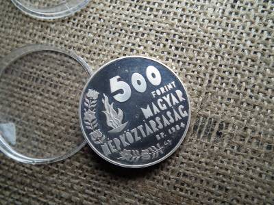 Ezüst 500 forint 1984 PP , Los Angeles 