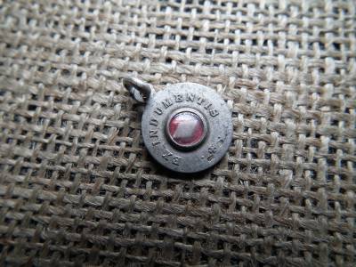 Ezüst medál ! Sanctus Pius X , Ex Indumentis ! 800/1000 