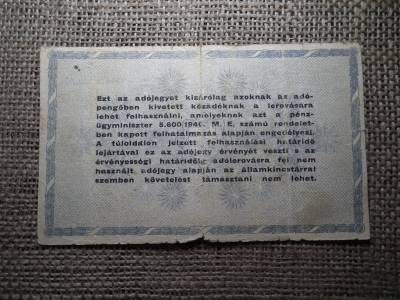 Ötszázezer Adópengő 1946 , sorszámos , amelyeknek