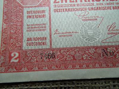 2 korona 1917 , 7000 fölötti , hajtatlan , felülbélyegzett , ritka ! 