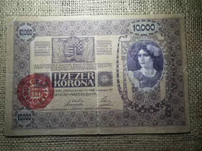 10000 korona 1918 , Magyarország felülbélyegzés 