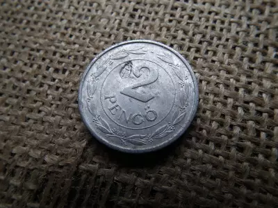 2 pengő 1942 , címer ellenjeggyel 