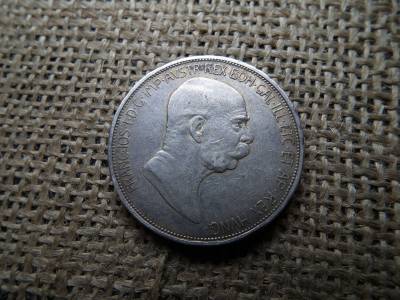 Ezüst 5 korona 1908 , corona , Ferenc József , 1848 