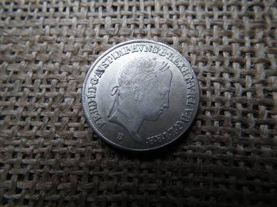 Ezüst 20 krajcár 1848 B , Körmöcbánya 