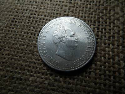 Ezüst tallér 1837 A , Wilhelm , Hannover 