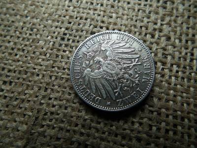 Ezüst 2 márka 1901  - II. Vilmos Porosz Királyság