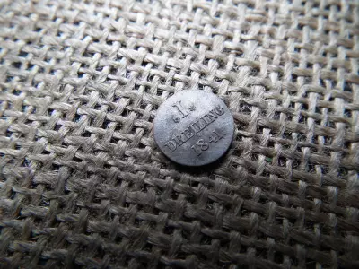 Hamburg , ezüst 1 dreiling 1841 , 1 Dreiling = 3 Pfennig