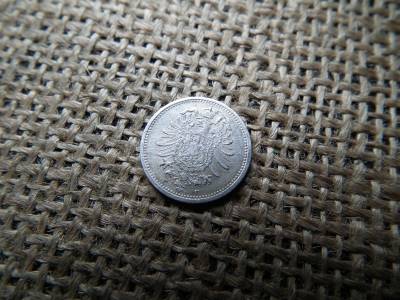 Németország , ezüst 20 pfennig 1876 F 