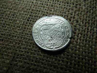 Ezüst 1/6 tallér 1677 , Thaler - John Frederick , 	Brandenburg-Ansbach őrgrófsága ( német államok )