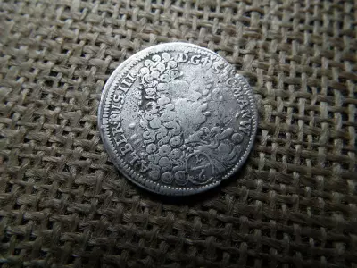 Ezüst 1/6 tallér 1693 , Thaler - Albert III , 	Szász-Coburgi Hercegség ( Német Államok ) , ritka 