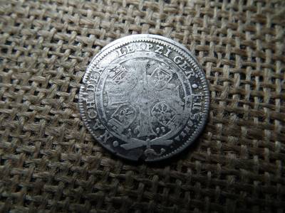 Ezüst 1/6 tallér 1693 , Thaler - Albert III , 	Szász-Coburgi Hercegség ( Német Államok ) , ritka 