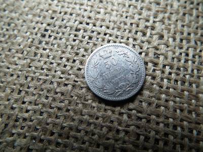 Szerbia , ezüst 50 Para 1875 - Milan Obrenović IV