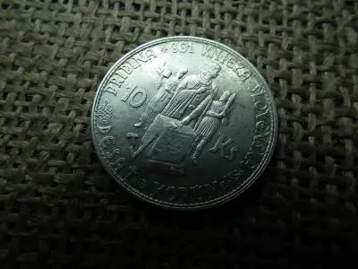 Szlovákia , ezüst 10 korona 1944 