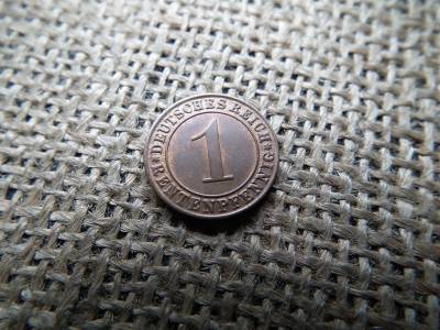 Németország 1 pfennig 1923 J , rentenpfennig 