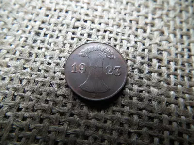 Németország 1 pfennig 1923 J , rentenpfennig 