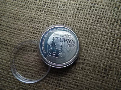 Lengyelország , ezüst 10 zloty 2006 , 10 Zlotys Turin 2006 , PP 