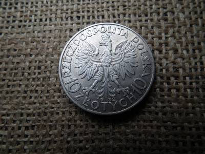 Lengyelország , ezüst 10 zlotych 1932 , zloty 