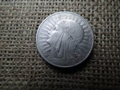 Lengyelország , ezüst 10 zlotych 1932 , zloty 