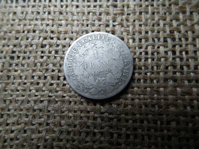 Franciaország , ezüst 1 frank 1872 A , franc 