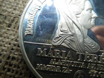 Mária Terézia Alapította Az Első Magyar Zálogházat ezüst emlékérem , 925/1000 73,61g ! PP , emlékül 2004 , díszdobozban 