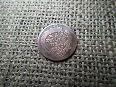 Zeeland tartomány ( Holland Köztársaság ) 1 duit 1776 