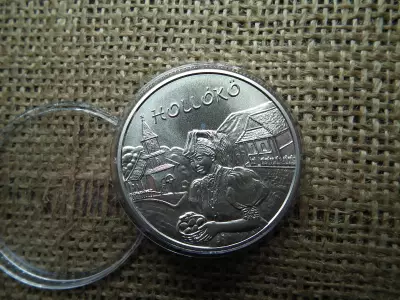 Ezüst 5000 forint 2003 BU , Hollókő 