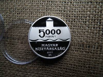 Ezüst 5000 forint 2007 PP ,  Gyulai Vár 
