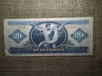 20 forint 1969 , ferde nyomat , nyomdahibás 
