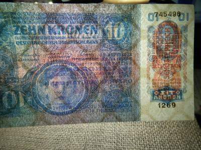 10 korona 1915 DÖ , extra 
